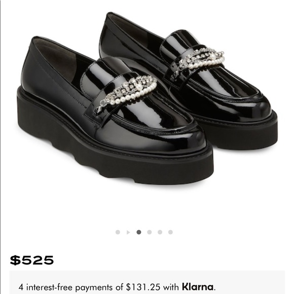 Stuart Weitzman platform, embellished loafers. Worn one time. - Picture 1 of 4